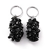 Natural Obsidian Keychain KEYC-C050-01M-RS-1