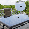 6Pcs 2 Colors PVC Patio Table Umbrella Hole Ring Plug and Caps FIND-FH0016-74-6