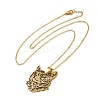 201 Stainless Steel Pendant Necklaces NJEW-H022-05G-1