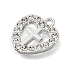 UV Plating Alloy Crystal Rhinestone Pendants RB-CBAD37D-33P-2