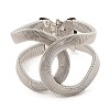 Iron Cuff Bangles for Women BJEW-L629-13P-2