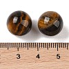 Natural Tiger Eye No Hole Sphere Beads G-K353-04B-04-3