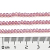Baking Painted Transparent Glass Beads Strands DGLA-A034-J2mm-B08-5