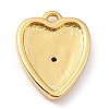 Brass Micro Pave Cubic Zirconia Charms ZIRC-I054-14G-03-3