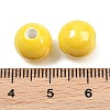 Glazed Porcelain Round Beads PORC-S489-10mm-10-3