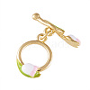 Brass Enamel Toggle Clasps X1-KK-N231-282-2