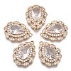 Brass Micro Pave Cubic Zirconia Pendants X-KK-R111-005-B01-1