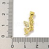 Rack Plating Brass Micro Pave Cubic Zirconia Pendants KK-C074-02G-02-3