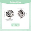 120Pcs Tibetan Style Alloy Beads FIND-HY0002-30-2