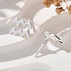 S925 Sterling Silver Stud Earrings EJEW-K303-01S-11-2