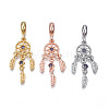 Rack Plating Alloy European Dangle Charms MPDL-N039-214-1