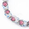 Handmade Porcelain Bead Strands PORC-N007-14F-3