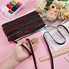 50 Yards Polyester Chenille Furry Braided Lip Cord Trim OCOR-WH0070-154B-3