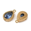 Ion Plating(IP) 304 Stainless Steel Micro Pave Cubic Zirconia Charms STAS-K256-20G-01-2