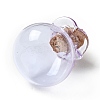 Lucky Bag Shape Glass Cork Bottles Ornament AJEW-A039-02F-2