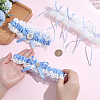 2Pcs Polyester Bride Bowknot Garter Leg Ring for Women AJEW-ME0003-25-3