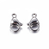 Tarnish Resistant 304 Stainless Steel Lobster Claw Clasps LS-STAS-R050-13x8mm-2