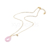 Brass Cubic Zirconia Pendant Necklace NJEW-JN03531-02-2