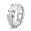 Titanium Steel Chunky Rings PW-WGDA1DB-02-1