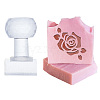 Clear Acrylic Soap Stamps with Big Handles DIY-WH0445-015-1