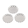 316 Surgical Stainless Steel Cabochon Tray Settings STAS-I187-01J-P-1