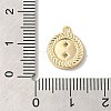 Brass Micro Pave Cubic Zirconia Charms KK-D071-01G-3