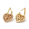 Hollow Heart Rack Plating Brass Micro Pave Cubic Zirconia Dangle Hoop Earrings EJEW-A027-06G-2