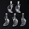 Transparent Spray Painted Glass Pendants GLAA-N035-021-F06-1