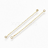 Brass Coreana Chain Links connectors X-KK-S348-333-1