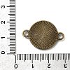 Flat Round Alloy Cabochon Connector Settings PALLOY-N0087-03AB-NF-3