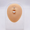 316L Surgical Stainless Steel Belly Rings WGDD0AB-01-1