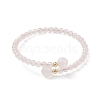 Natural Gemstone Beaded Cuff Bangles BJEW-JB13328-4
