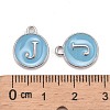 Platinum Plated Alloy Enamel Charms ENAM-S118-04J-P-3