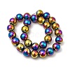 Electroplated Synthetic Non-magnetic Hematite Beads Strands G-H327-D02-05B-6