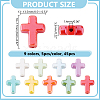 45Pcs 9 Colors Handmade Porcelain Beads PORC-HY0001-14-2