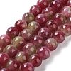 Dyed Natural Malaysia Jade Beads Strands G-G021-02B-01-2