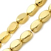 Electroplate Glass Beads Strands EGLA-F166-02A-G-1