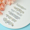 Transparent Resin Rhinestone Cabochons MRMJ-S035-007C-1