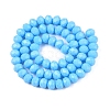 Opaque Solid Color Imitation Jade Glass Beads Strands EGLA-A044-P8mm-D08-3