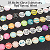   Glass Cabochons GGLA-PH0001-43B-4