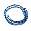 Electroplate Non-magnetic Synthetic Hematite Beads Strands G-S352-07-2