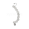 Rhinestone Cuff Earrings for Girl Women Gift EJEW-B042-06P-A-2