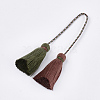 Polycotton(Polyester Cotton) Tassel Big Pendant Decorations FIND-S302-01W-2