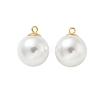 Plastic Imitation Pearl Beads Pendants STAS-Z009-02F-G-1