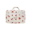 Cherry Printed Cotton Cosmetic Zipper Tote Bags PW-WGB0E56-02-1