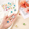 Craftdady 30pcs 15 colors Transparent Glass Pendants GLAA-CD0001-07-4