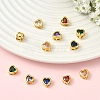 6Pcs 3 Colors Brass Micro Pave Cubic Zirconia Heart Slide Charms ZIRC-YW0001-36A-4