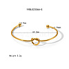 Elegant Stainless Steel Open Cuff Bangles KD1138-1-1