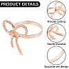Bowknot Iron Napkin Rings DIY-WH20007-680RG-6