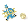 Gentleman Holding Ladder Enamel Pins JEWB-S034-02G-D-3